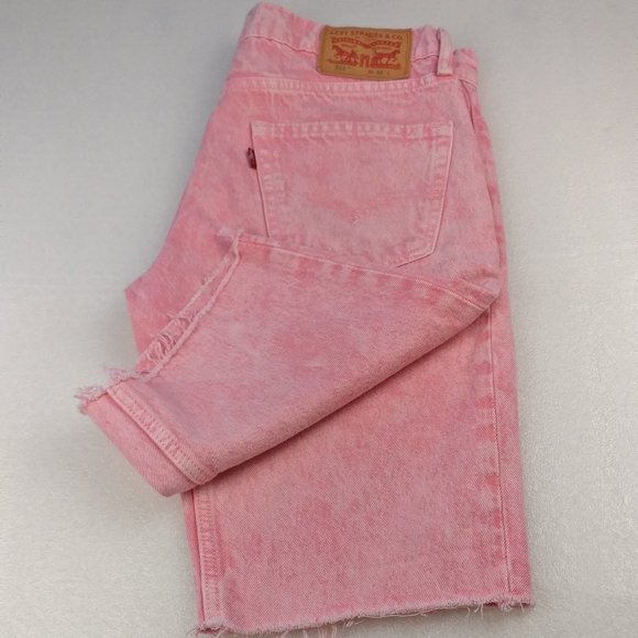 Levis Jeans Denim Short 100% Cotton NO stretch 10"inch HighRise Straight Leg 31 - Picture 3 of 10